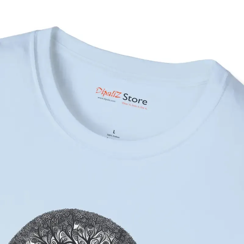 Intricate Tree Cotton Softstyle t Shirt Supreme Comfort