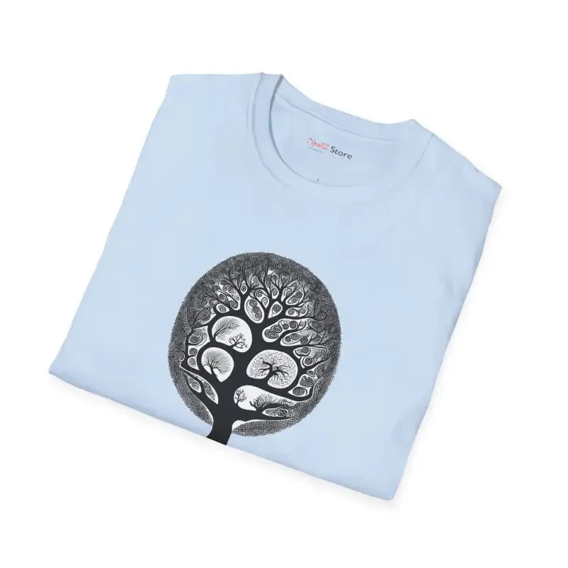 Intricate Tree Cotton Softstyle t Shirt Supreme Comfort