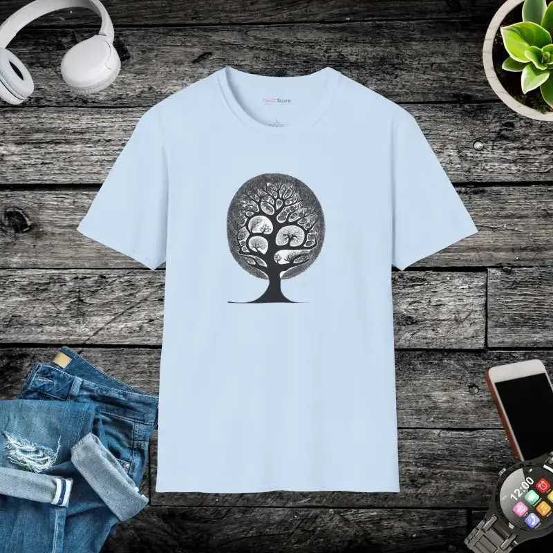 Intricate Tree Cotton Softstyle t Shirt Supreme Comfort
