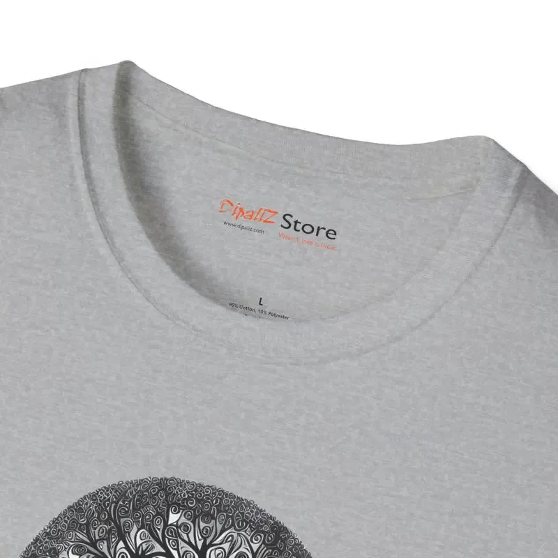 Intricate Tree Cotton Softstyle t Shirt Supreme Comfort