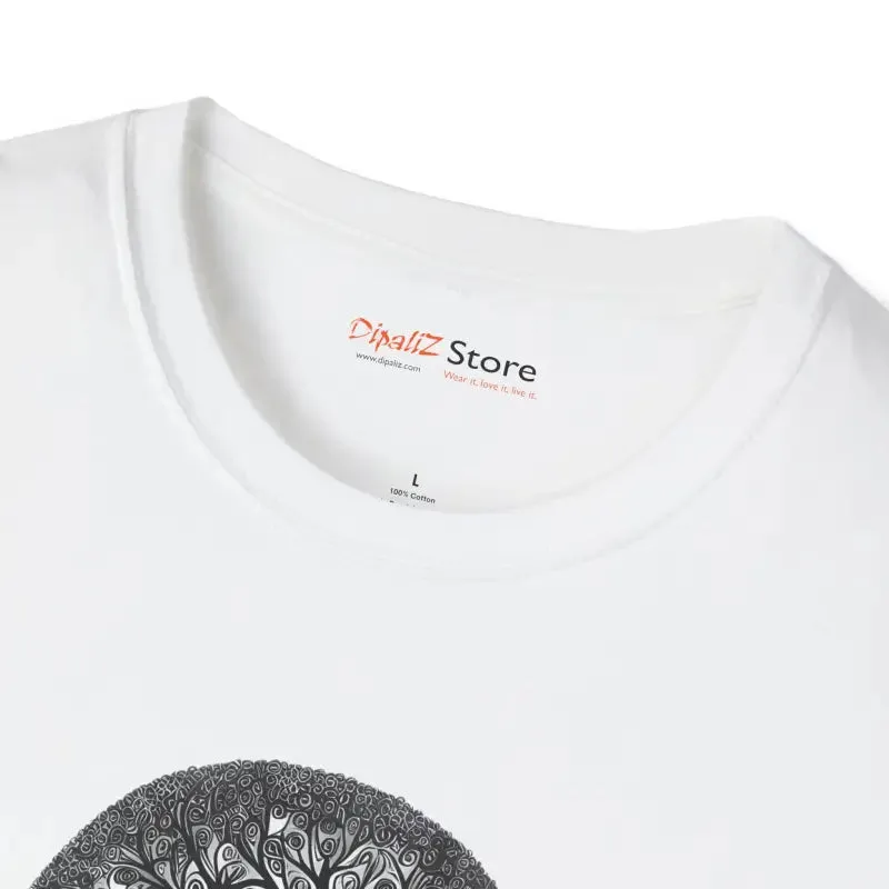 Intricate Tree Cotton Softstyle t Shirt Supreme Comfort