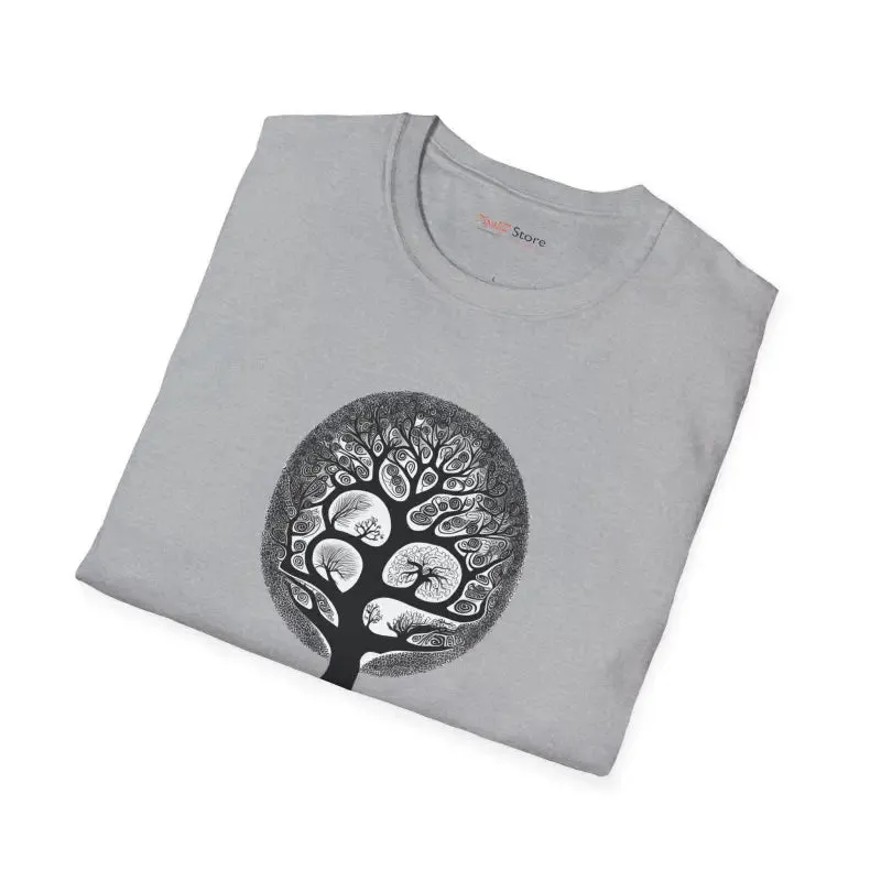 Intricate Tree Cotton Softstyle t Shirt Supreme Comfort