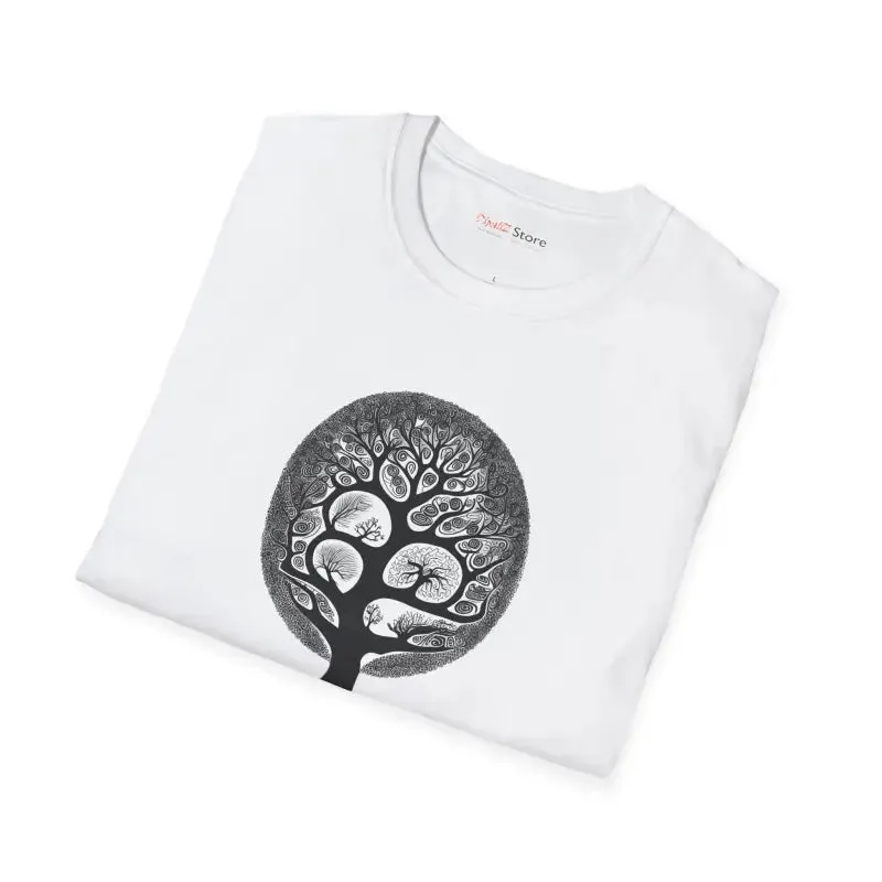 Intricate Tree Cotton Softstyle t Shirt Supreme Comfort