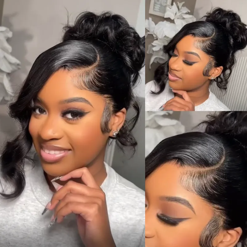 Invisi Strap Snug Fit 360 Transparent Lace Frontal Body Wave Bleached Knots Wig Fresh Length