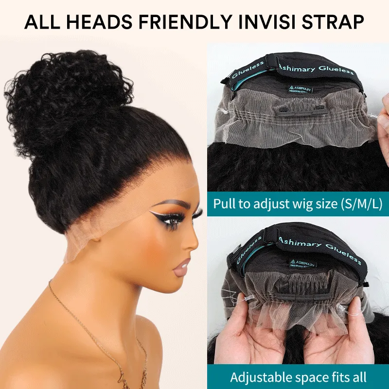 Invisi Strap Snug Fit 360 Transparent Lace Frontal Body Wave Bleached Knots Wig Fresh Length