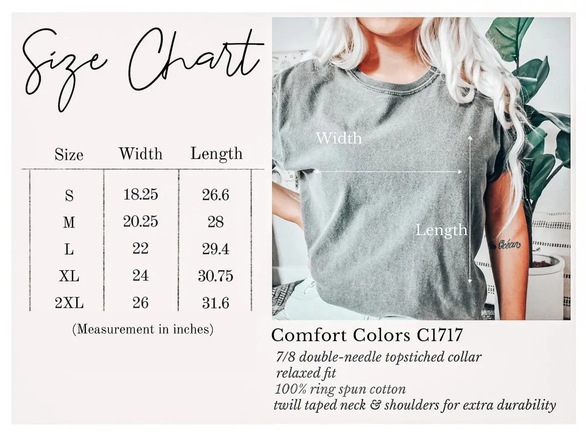 Irish White Shamrock Comfort Color Tee