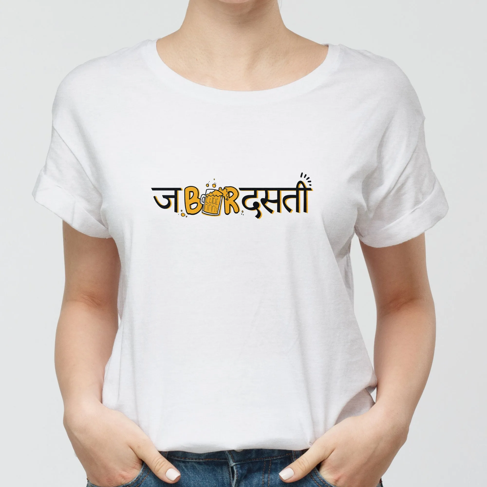 Jabardasti Round-Neck Unisex-T-Shirt