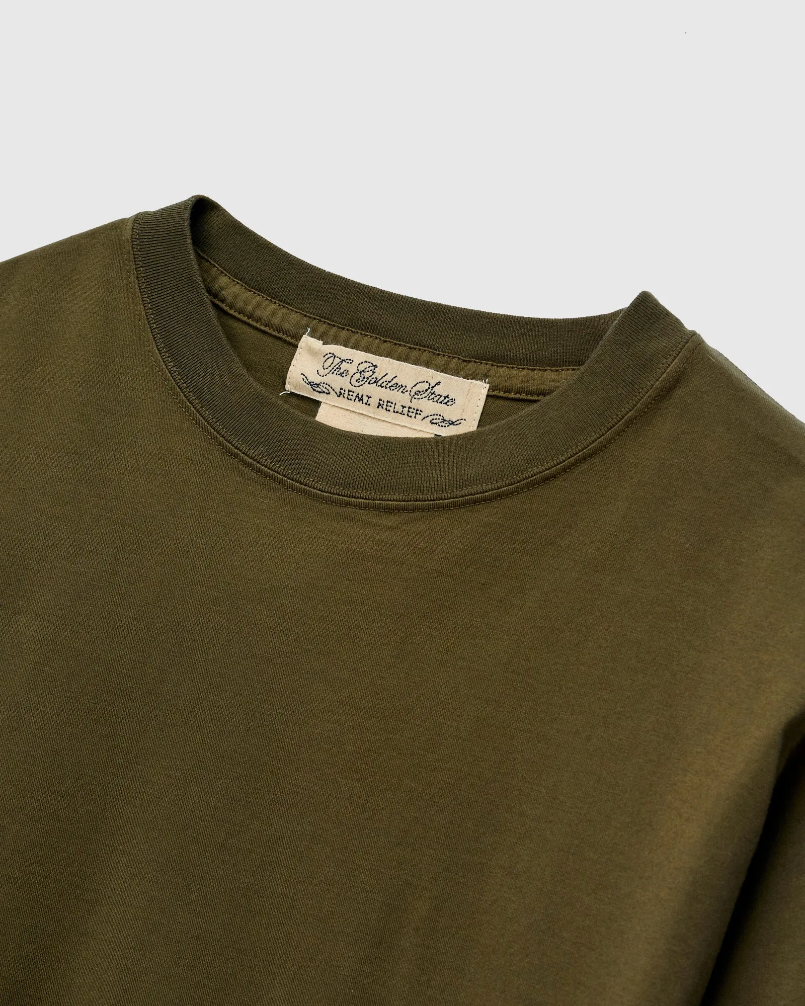 Jersey Regular T-Shirt in Olive