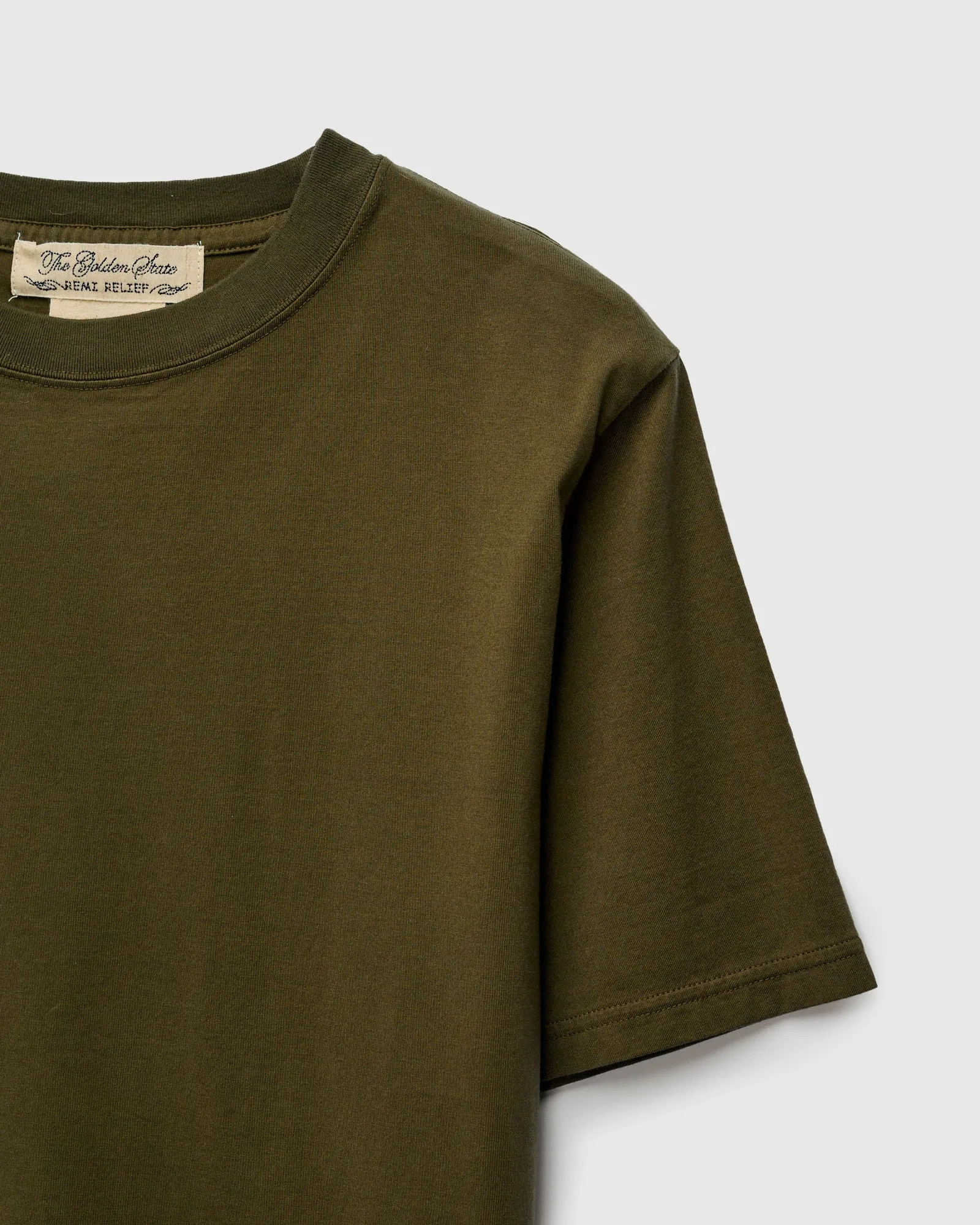 Jersey Regular T-Shirt in Olive
