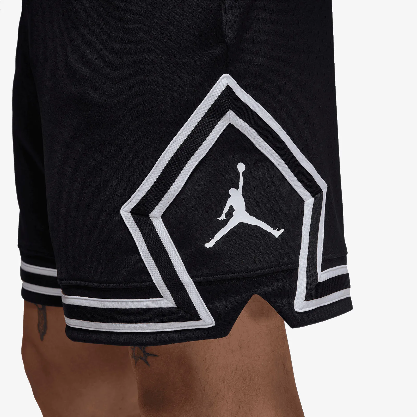Jordan Sport Dri-FIT Mesh Diamond Shorts - Black/White