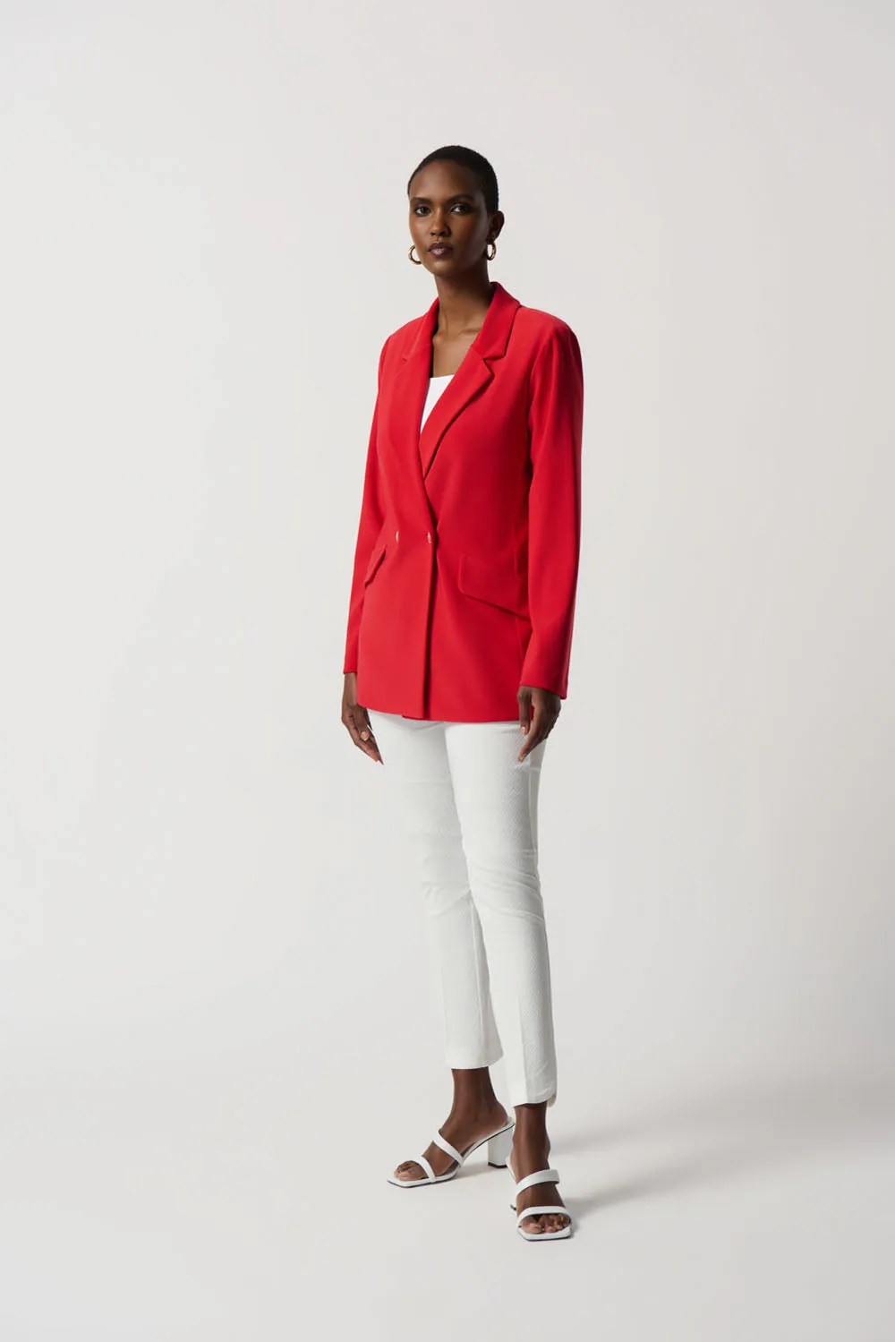 Joseph Ribkoff Magma Red Blazer Style 231109