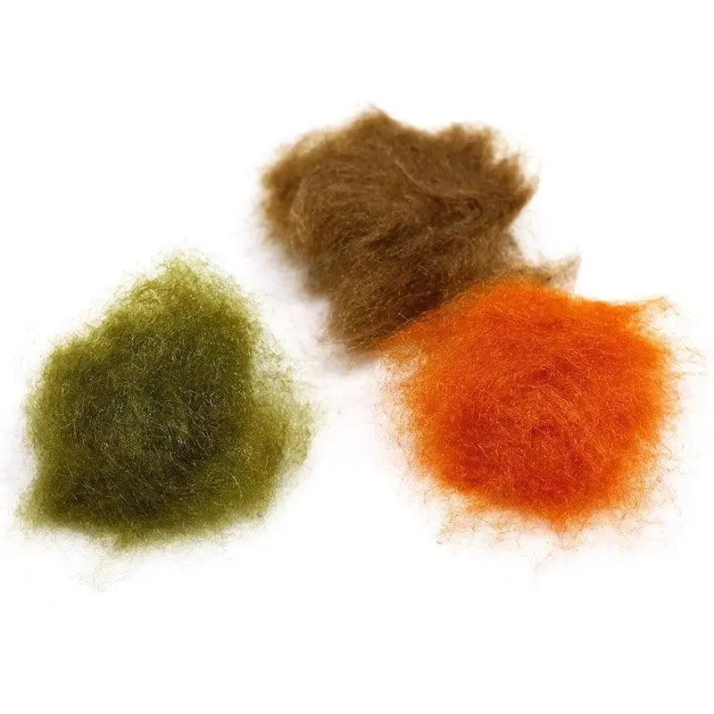 jujufly 2packs set ultrafine buoyant kapok fly tying dub quick-drying float hollow fiber for dry flies mayfly dispenser 10colors