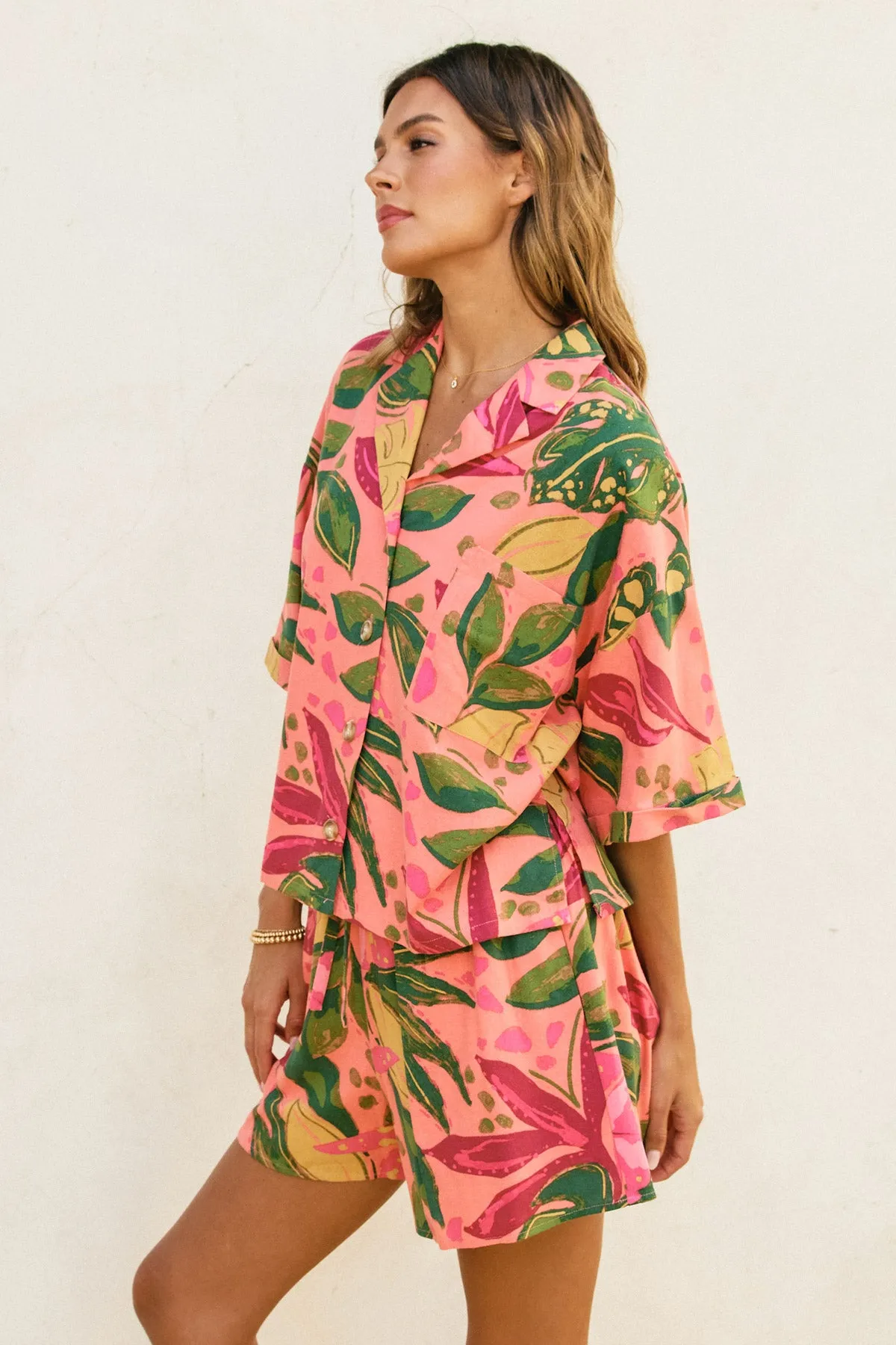 Kaiya Relaxed Shirt And Shorts Set