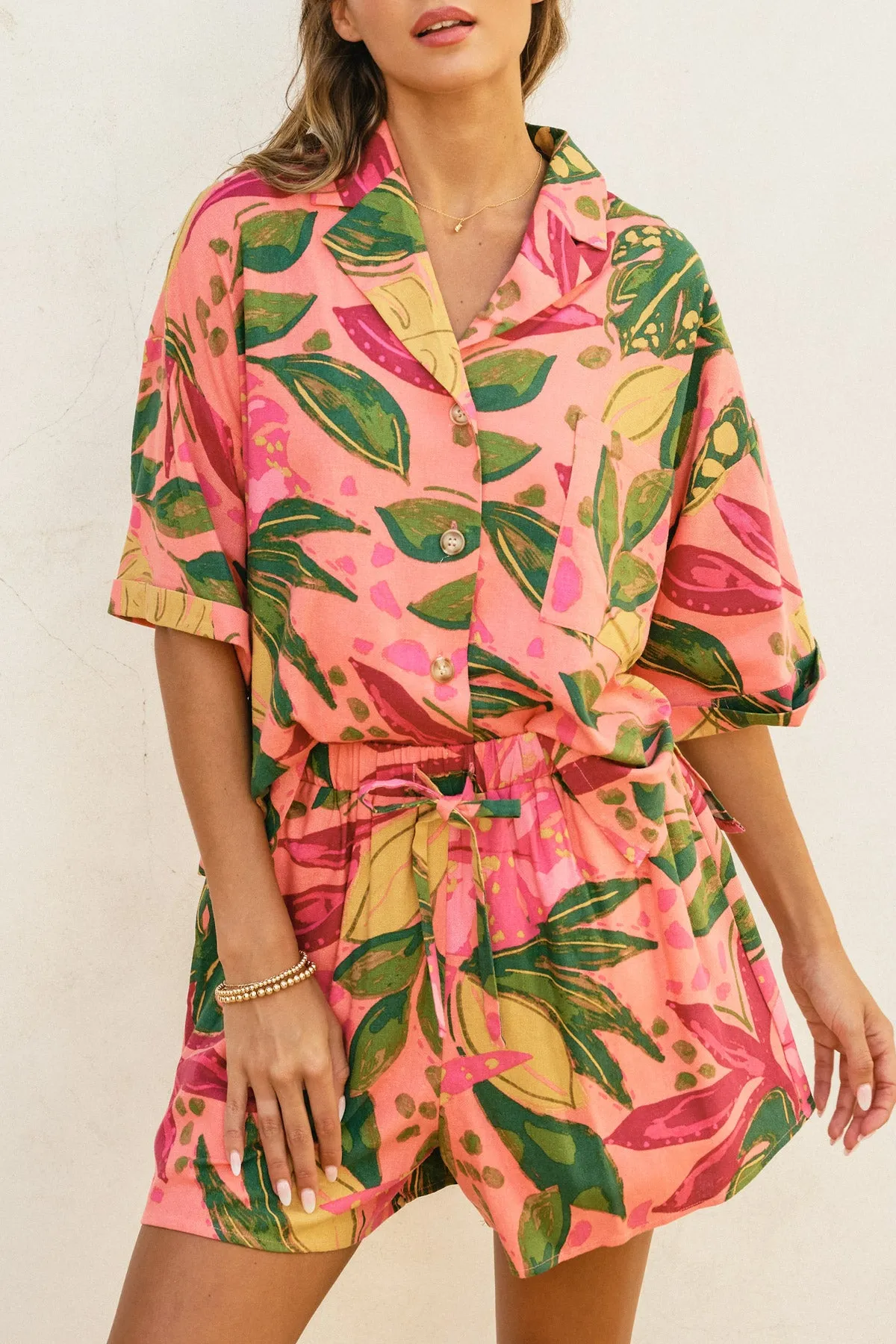 Kaiya Relaxed Shirt And Shorts Set