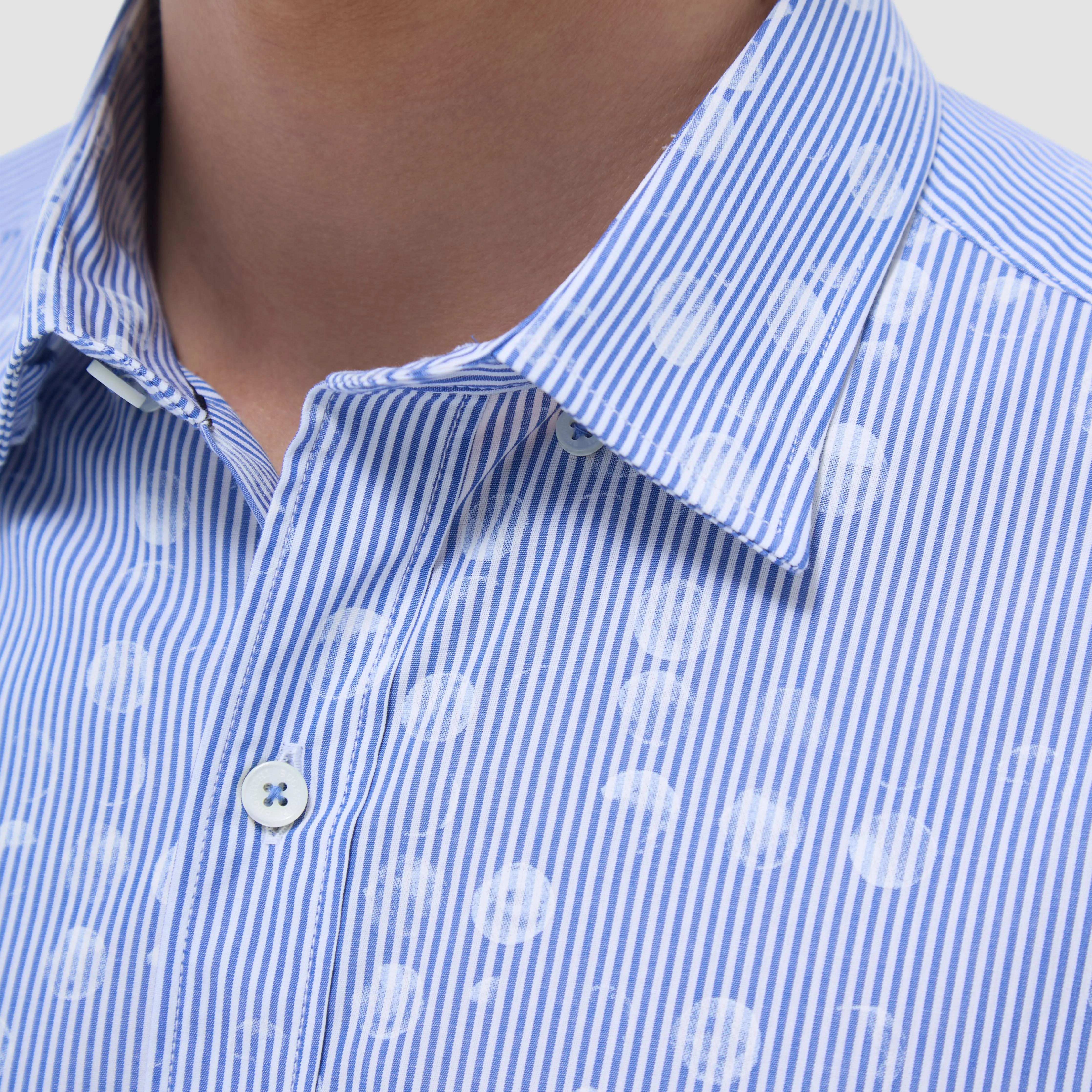 Karl Dot & Stripe Shirt