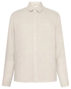 KCA 1090011 Regular linen shirt 1449 light feather gray men