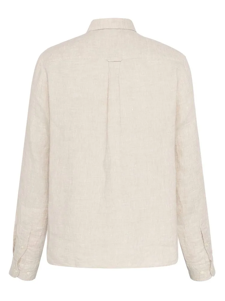 KCA 1090011 Regular linen shirt 1449 light feather gray men