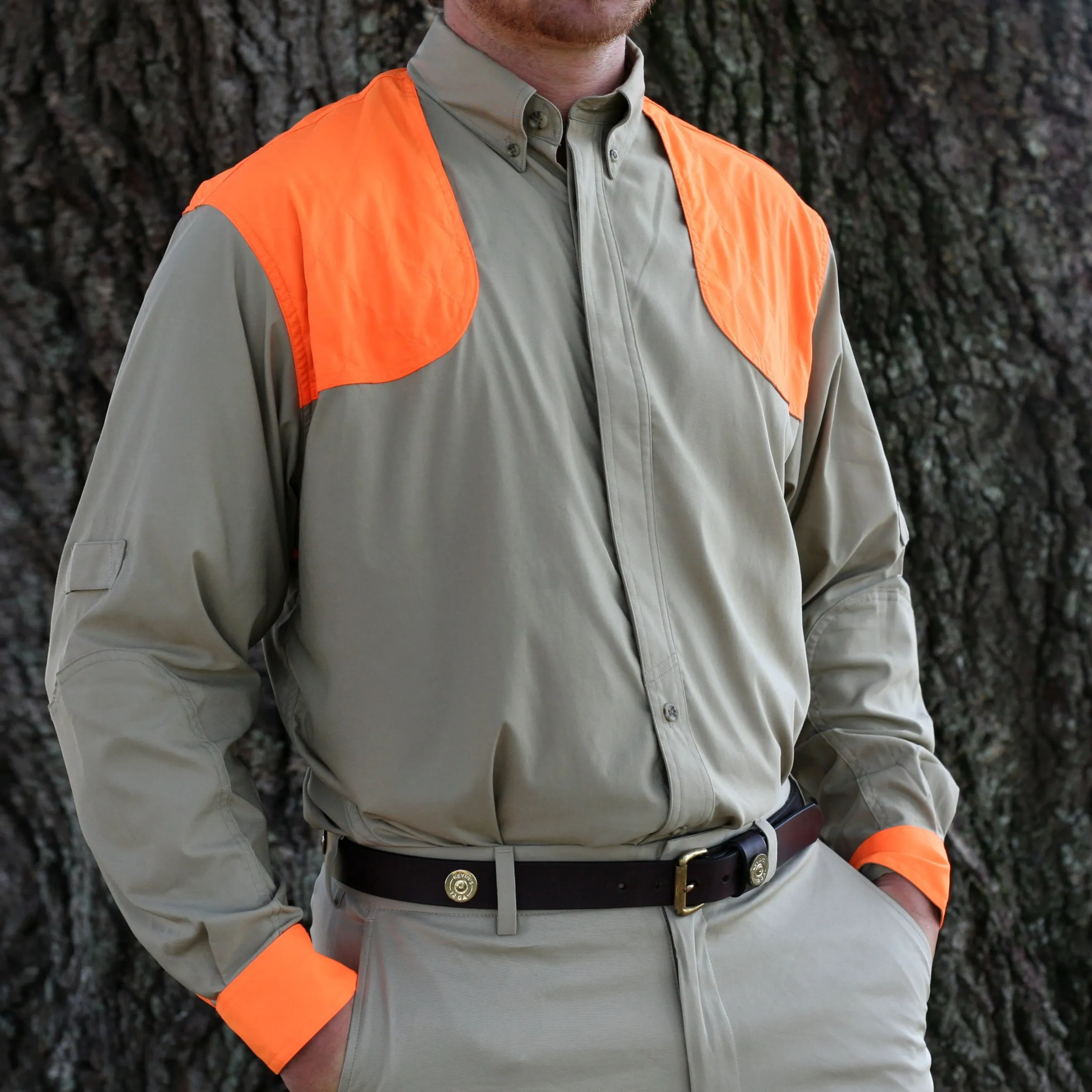 Kevin's Feather-Weight Vented-Back Dual Patch Long Sleeve Shooting Shirt