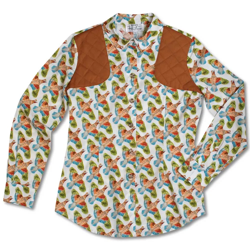 Kevin's Huntress Quail Print Shooting Shirt