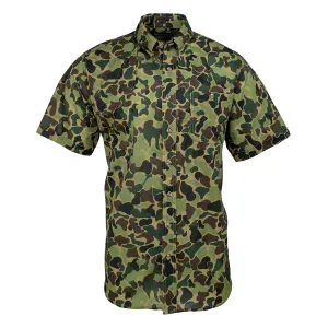 Kevin's Vintage Camo Right Tonal Patch Short Sleeve Shooting Shirt