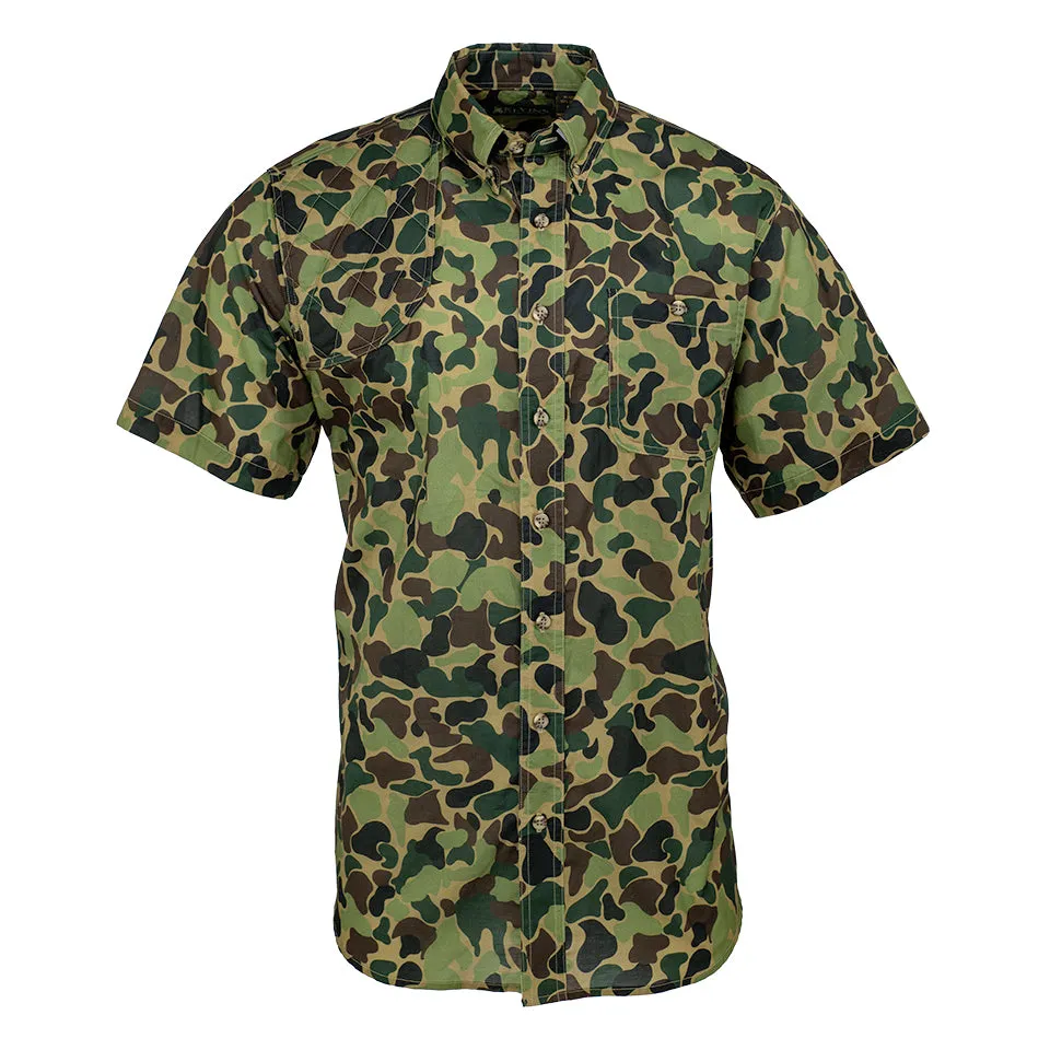 Kevin's Vintage Camo Right Tonal Patch Short Sleeve Shooting Shirt