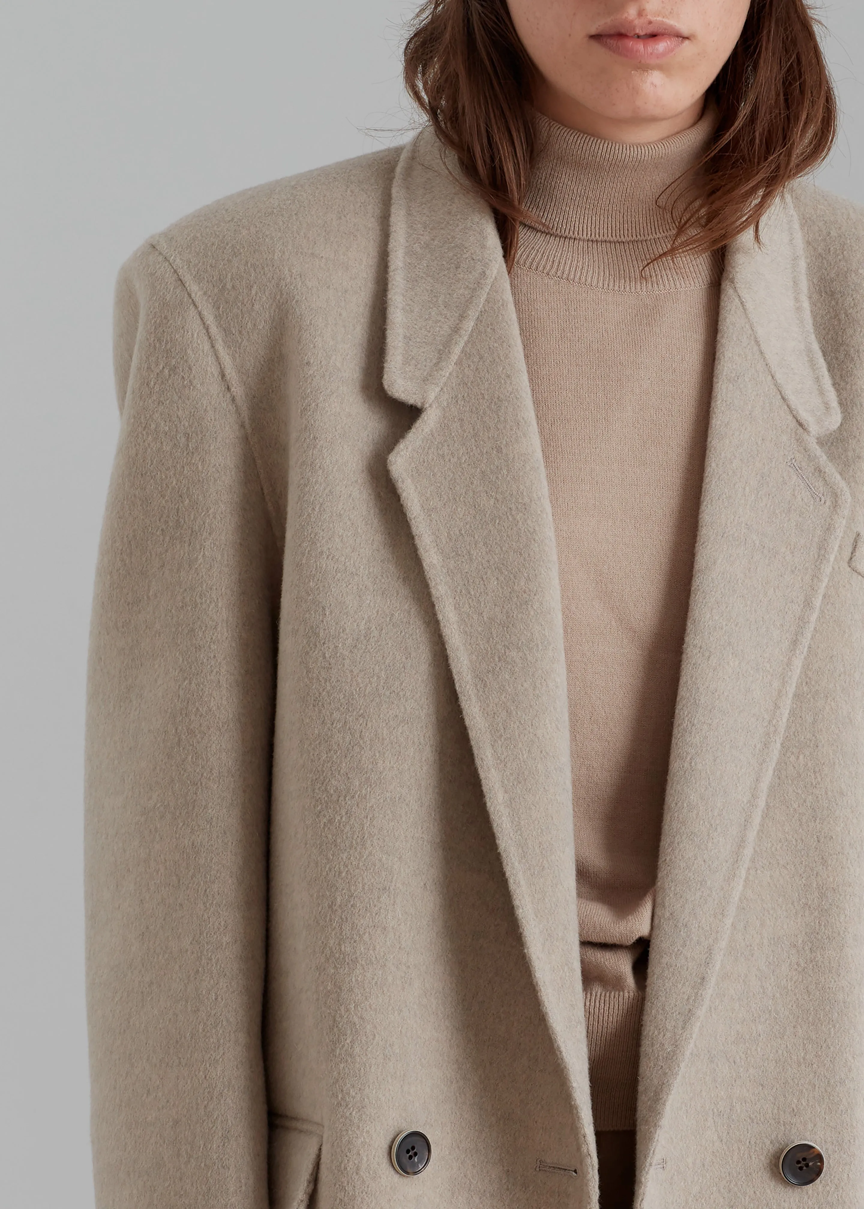 Kian Wool Blazer - Beige