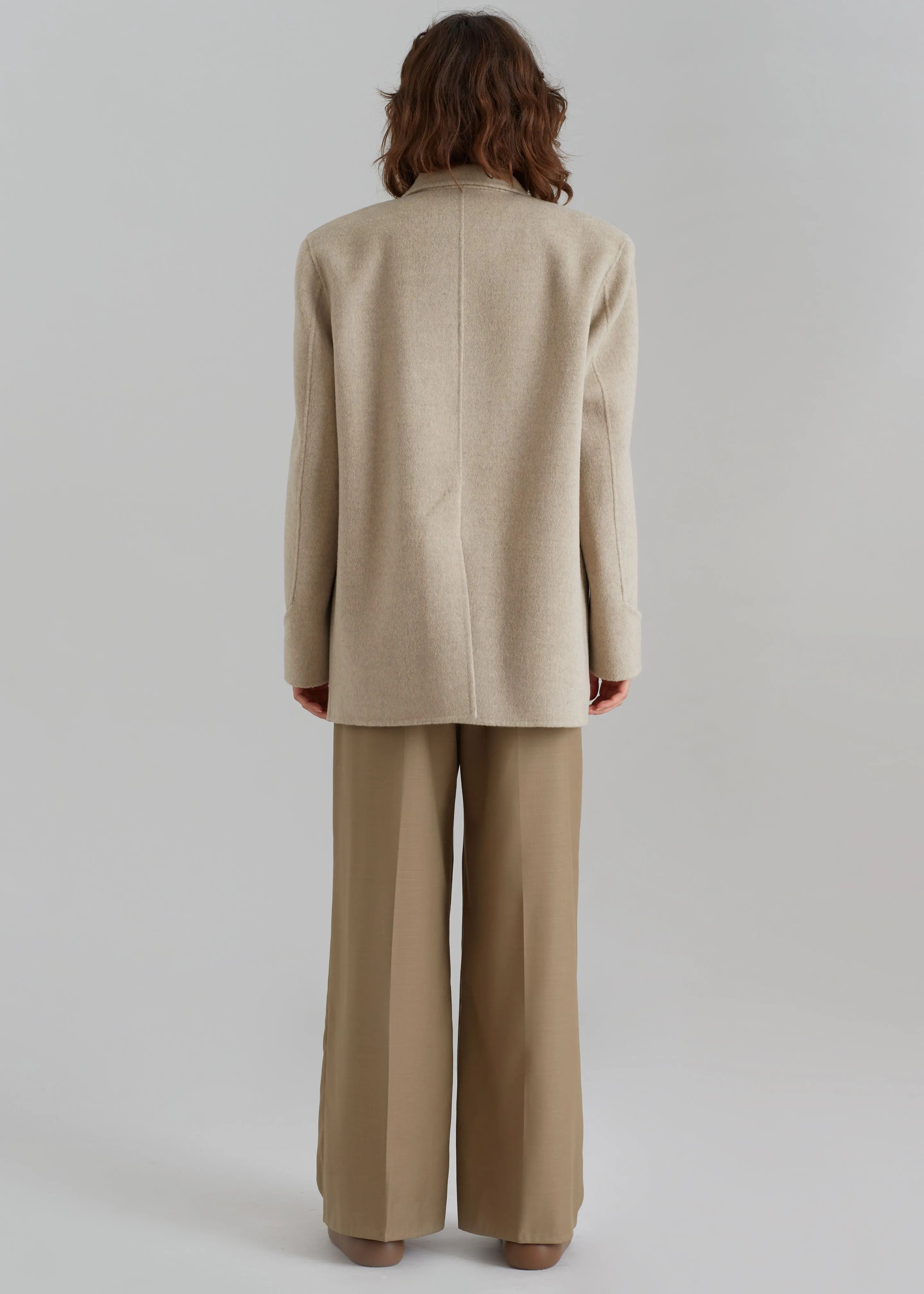 Kian Wool Blazer - Beige