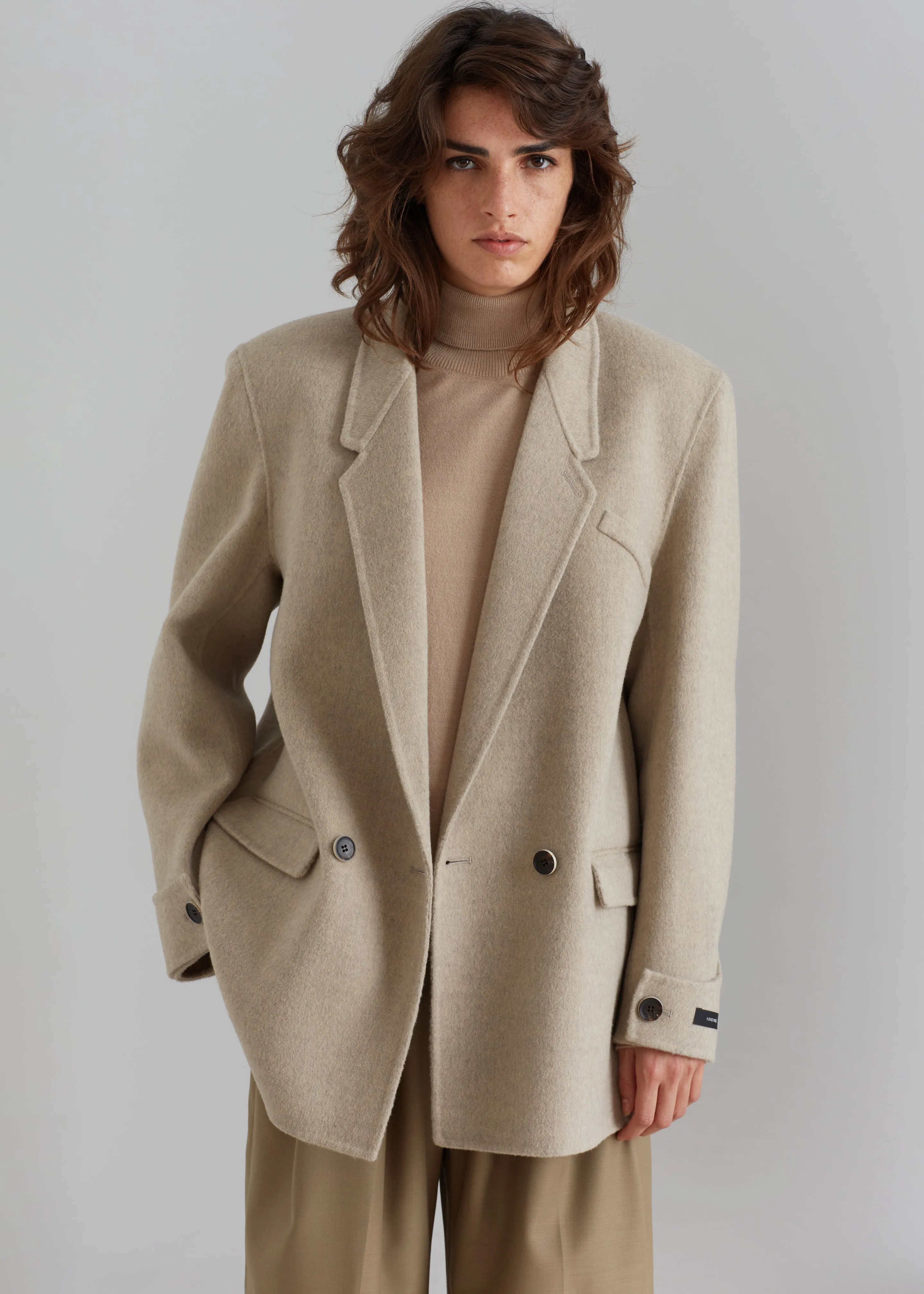 Kian Wool Blazer - Beige