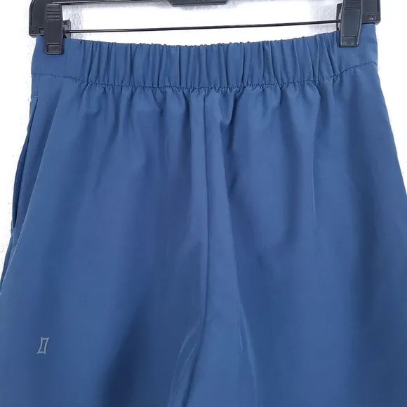 KIT AND ACE Women's Featherlight Shorts Relaxed Fit High Rise Blue