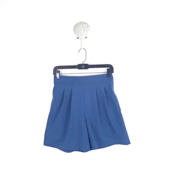 KIT AND ACE Women's Featherlight Shorts Relaxed Fit High Rise Blue