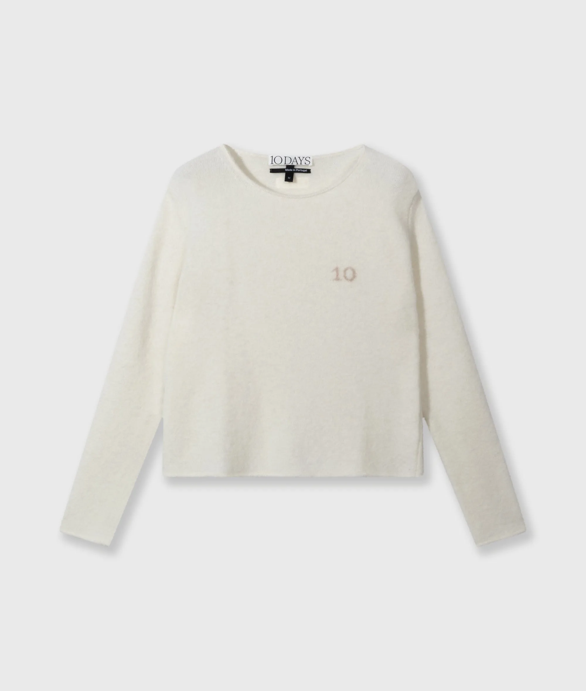 knit sweater | ecru