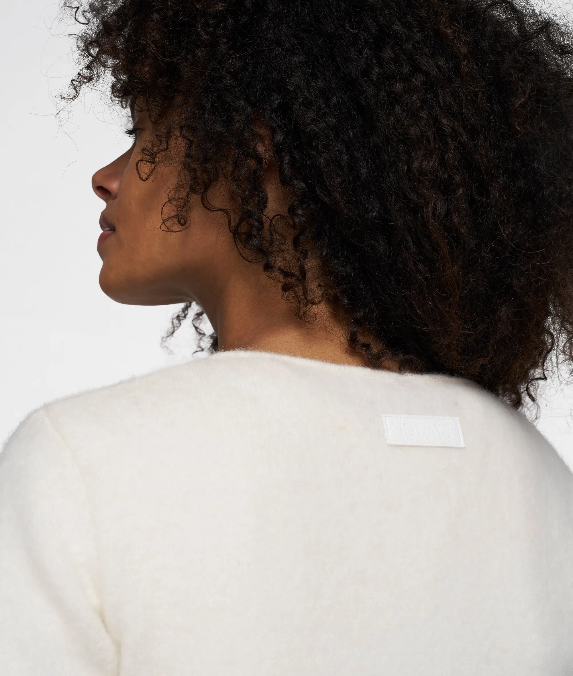 knit sweater | ecru