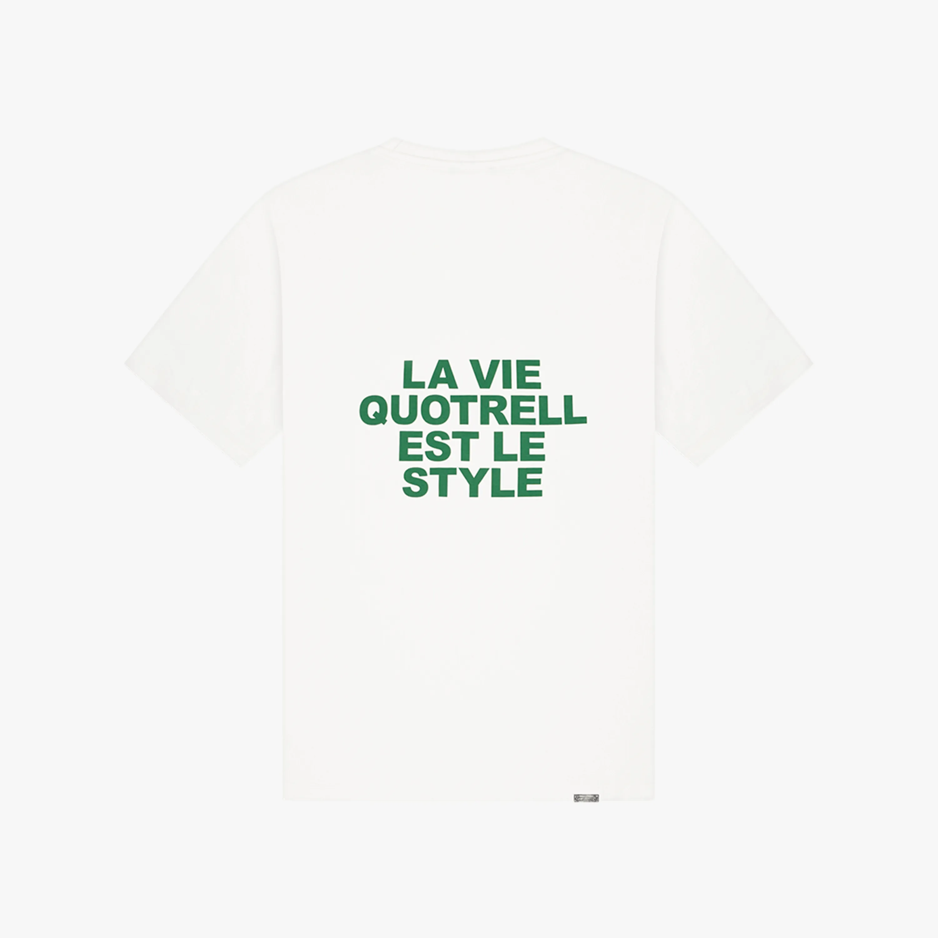 LA VIE T-SHIRT | OFF WHITE/GREEN