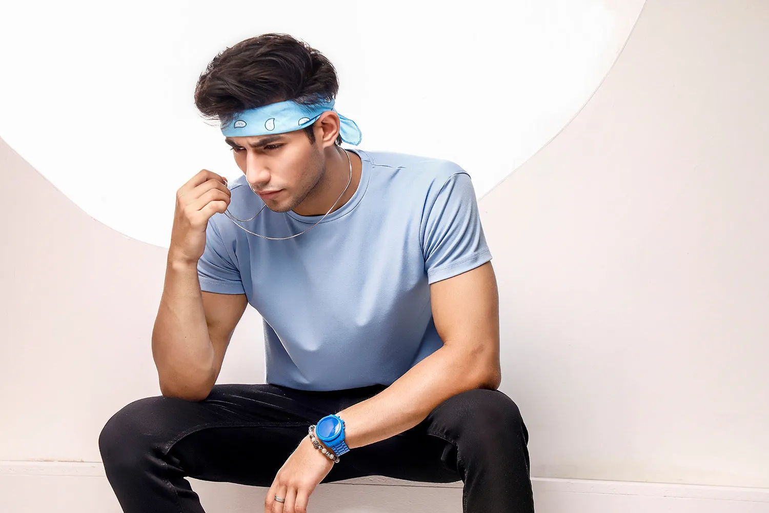 Light Blue Crew Neck