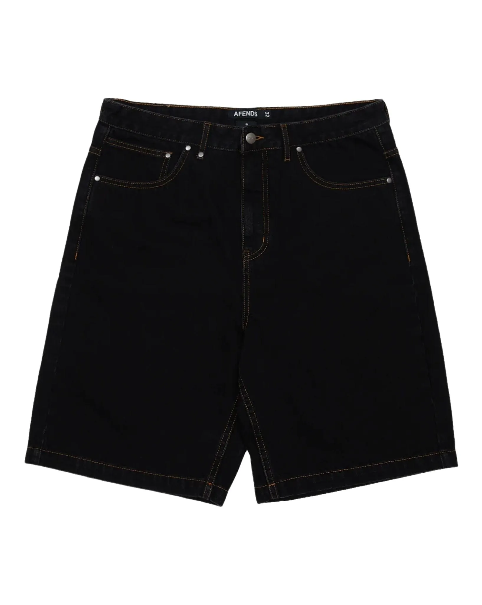Lil C Denim Baggy Fit Short 22" - Washed Black