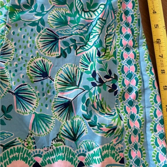 Lilly Pulitzer Neilah Shorts Blue Mosaic Shells Engineered Sz S