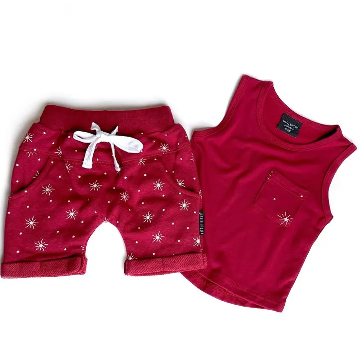 Little Bipsy Star Harem Shorts - Red