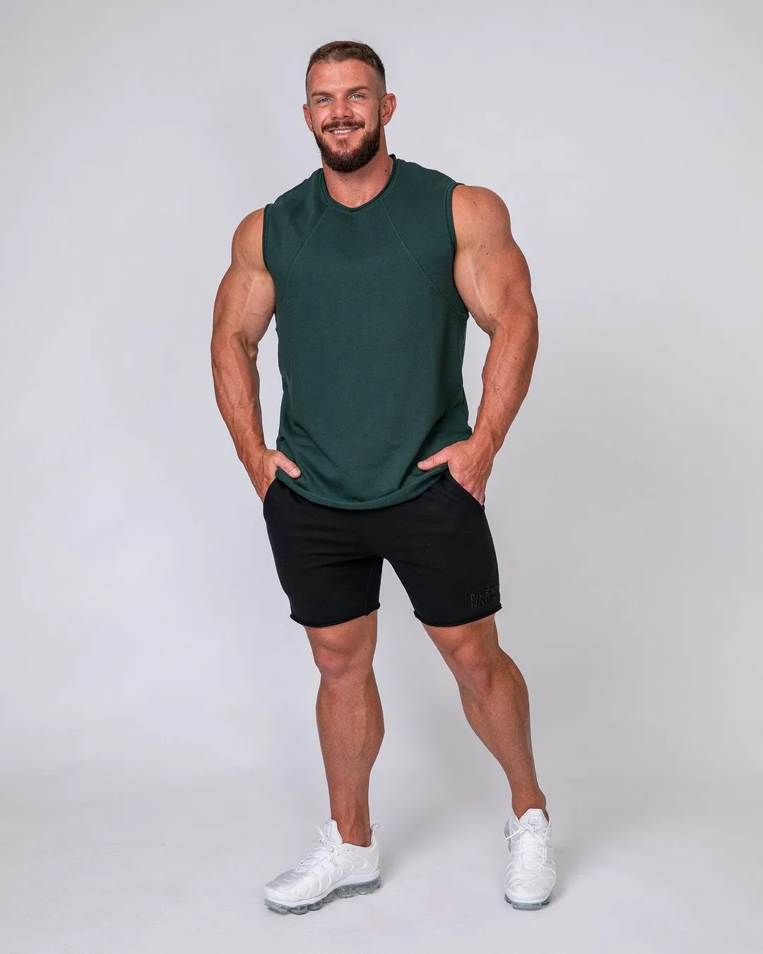 Loopback Tank - Emerald Green