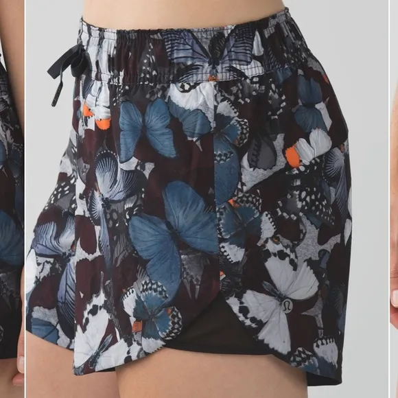 Lululemon Athletica Go The Distance butterfly shorts sz: 6