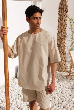 Lyon Shirt - Man & Lyon Shorts - Man (Natural)