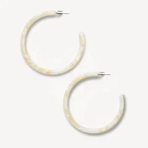 Machete - Large Hoops (Ivory)
