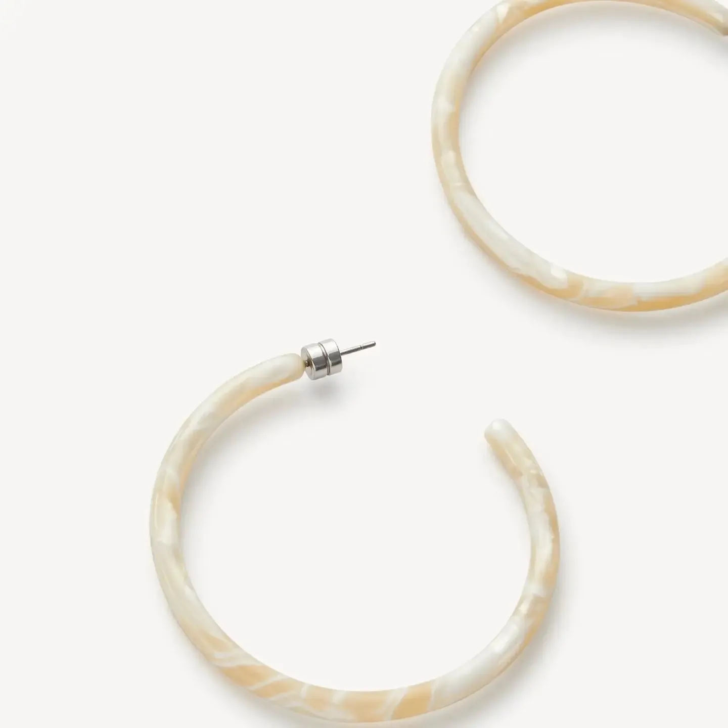 Machete - Large Hoops (Ivory)
