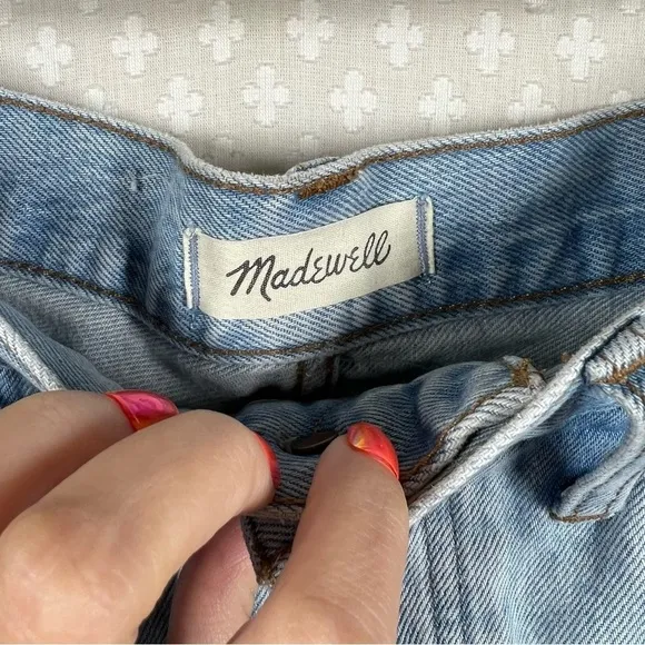 Madewell Light Wash Relaxed Denim Shorts