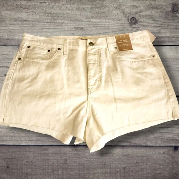 MADEWELL NWT Relaxed Denim Shorts