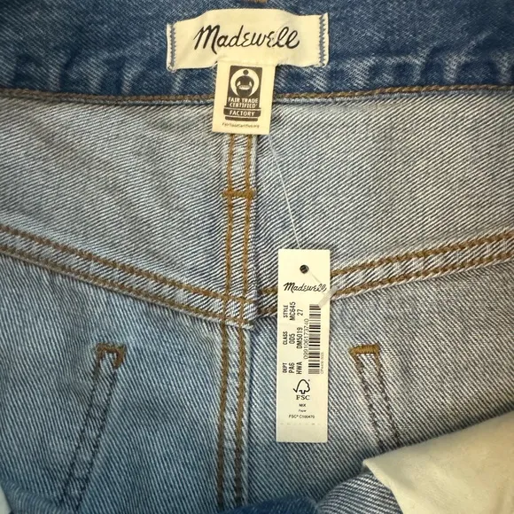 Madewell Relaxed Denim Shorts Curvy NWT