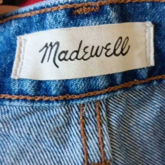 Madewell Relaxed Mid Length Denim Shorts Size 24