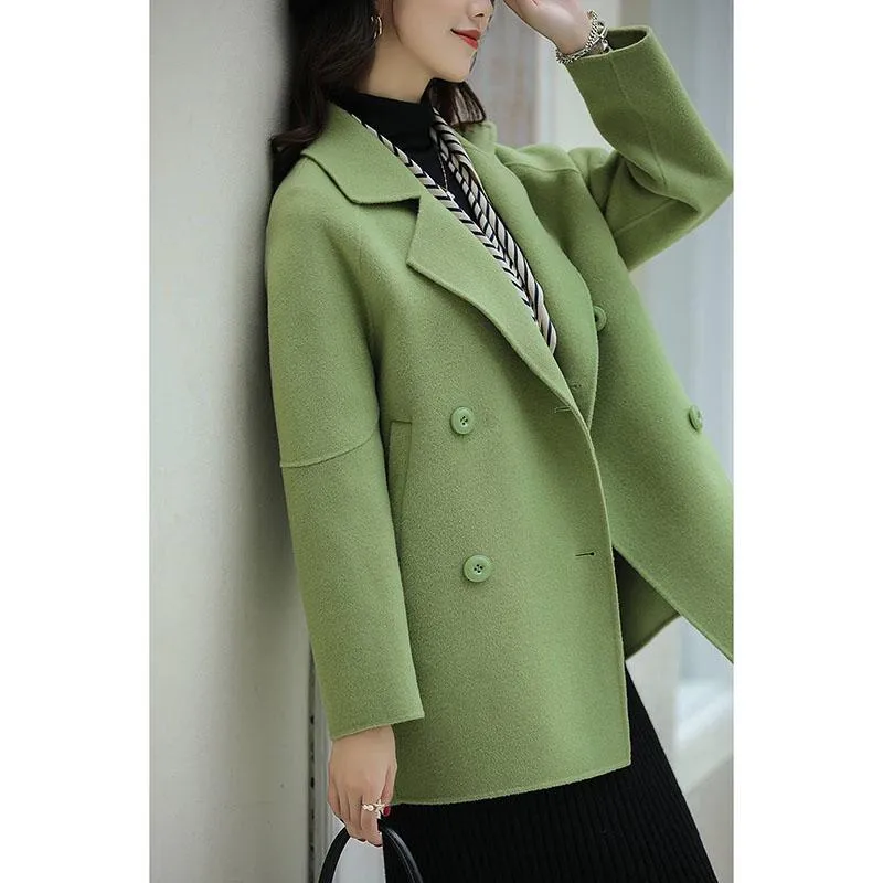 Markod | Long Wool Coat Tops for Women