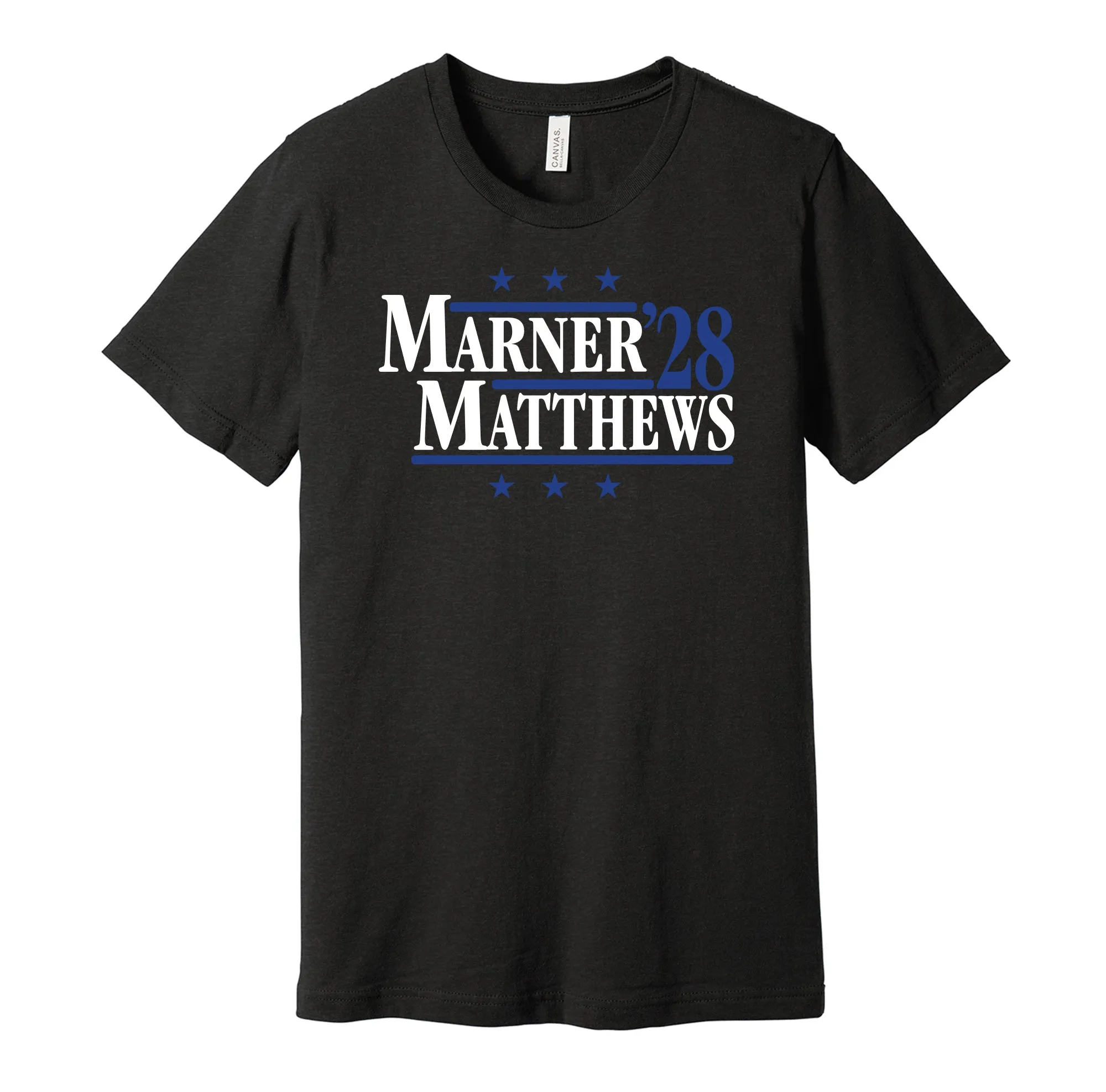 Marner & Matthews '28 - Toronto Hockey Political Campaign Parody T-Shirt - Hyper Than Hype Shirts