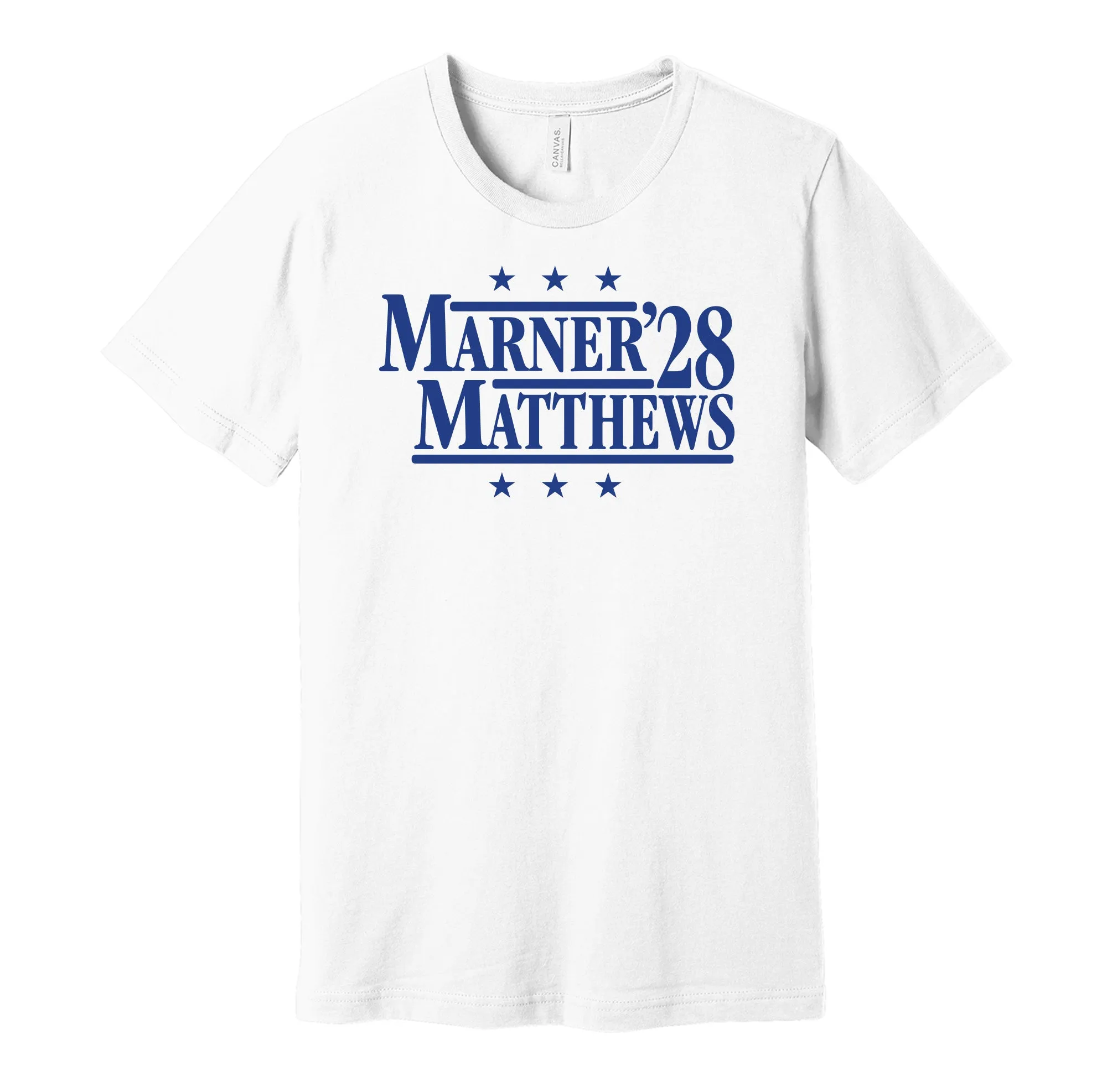 Marner & Matthews '28 - Toronto Hockey Political Campaign Parody T-Shirt - Hyper Than Hype Shirts