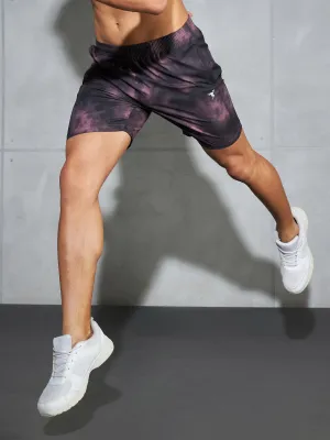 Men Printed Regular Fit Shorts with TS LYTRA